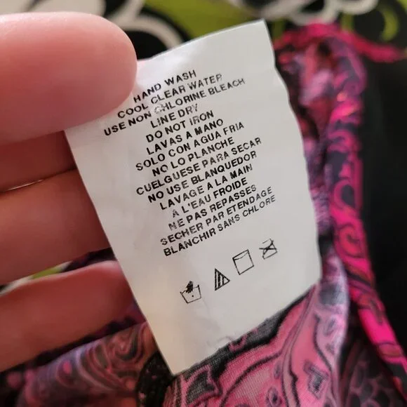 Miraclesuit US 8 paisley park red escape side shirring 1 piece swimsuit 468266 - Picture 16 of 16